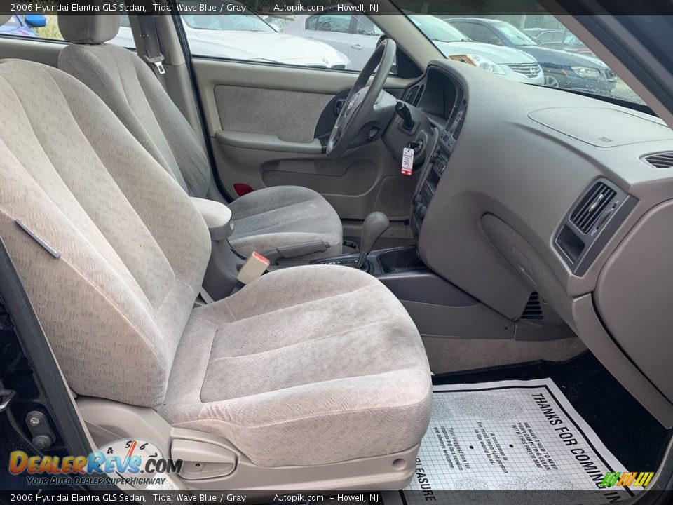 2006 Hyundai Elantra GLS Sedan Tidal Wave Blue / Gray Photo #13
