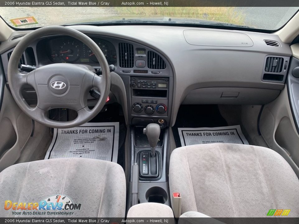 2006 Hyundai Elantra GLS Sedan Tidal Wave Blue / Gray Photo #14