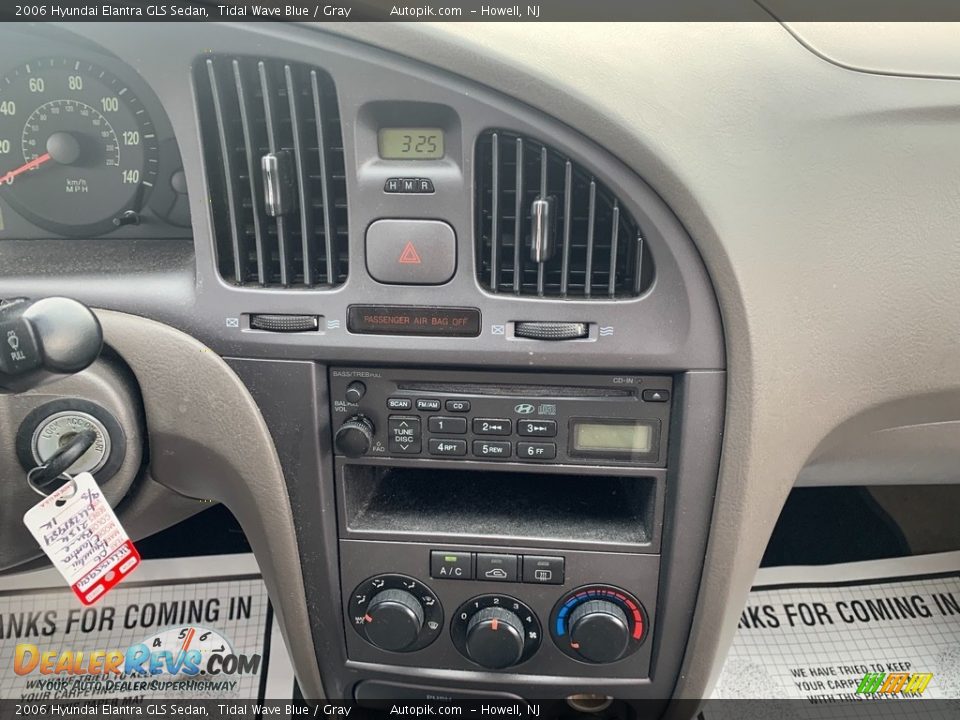 2006 Hyundai Elantra GLS Sedan Tidal Wave Blue / Gray Photo #15