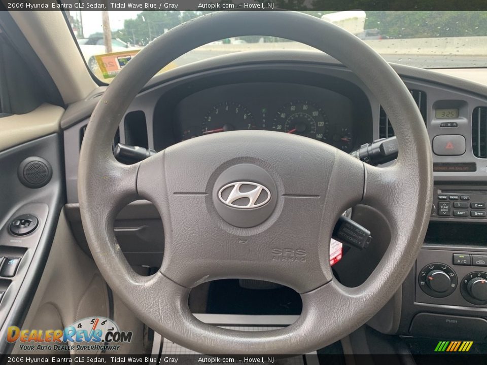 2006 Hyundai Elantra GLS Sedan Tidal Wave Blue / Gray Photo #17