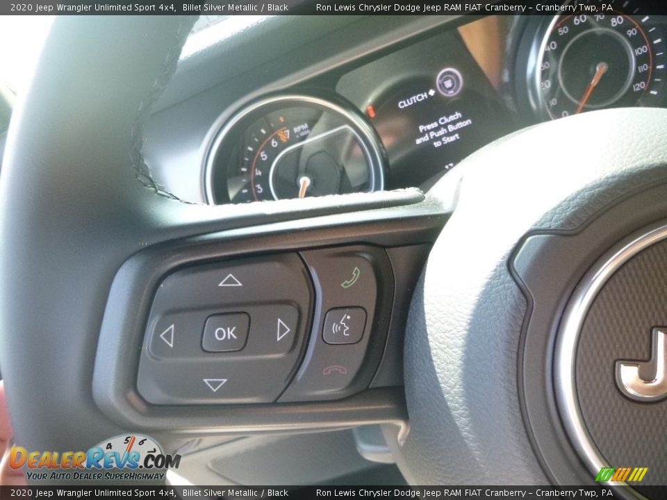 2020 Jeep Wrangler Unlimited Sport 4x4 Billet Silver Metallic / Black Photo #18