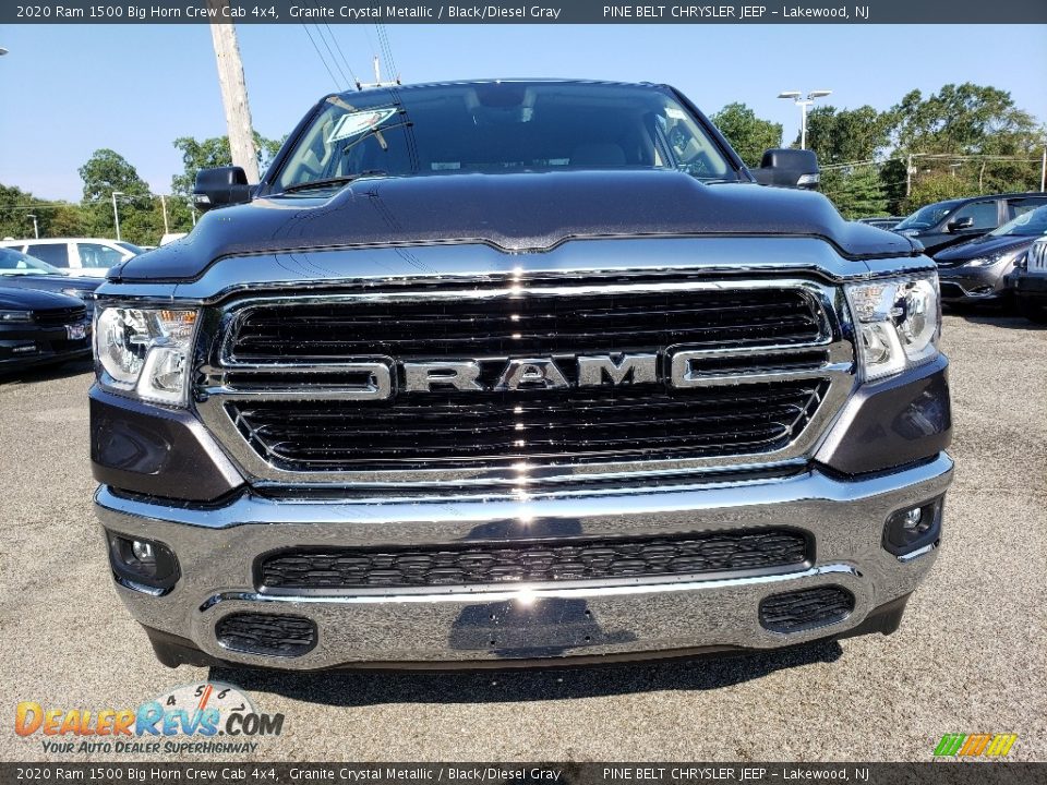 2020 Ram 1500 Big Horn Crew Cab 4x4 Granite Crystal Metallic / Black/Diesel Gray Photo #2