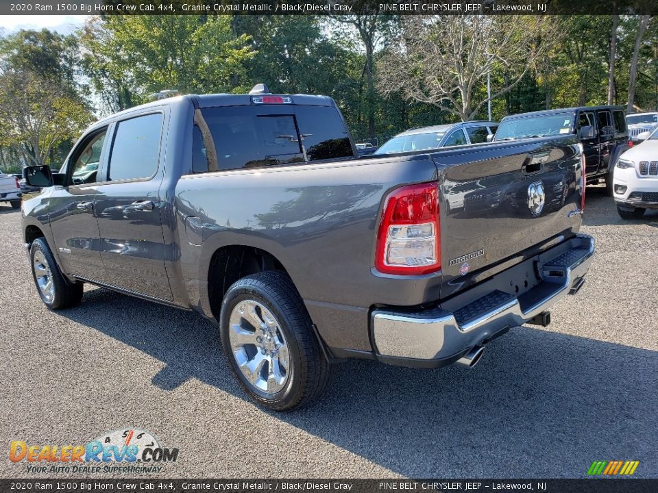 2020 Ram 1500 Big Horn Crew Cab 4x4 Granite Crystal Metallic / Black/Diesel Gray Photo #4