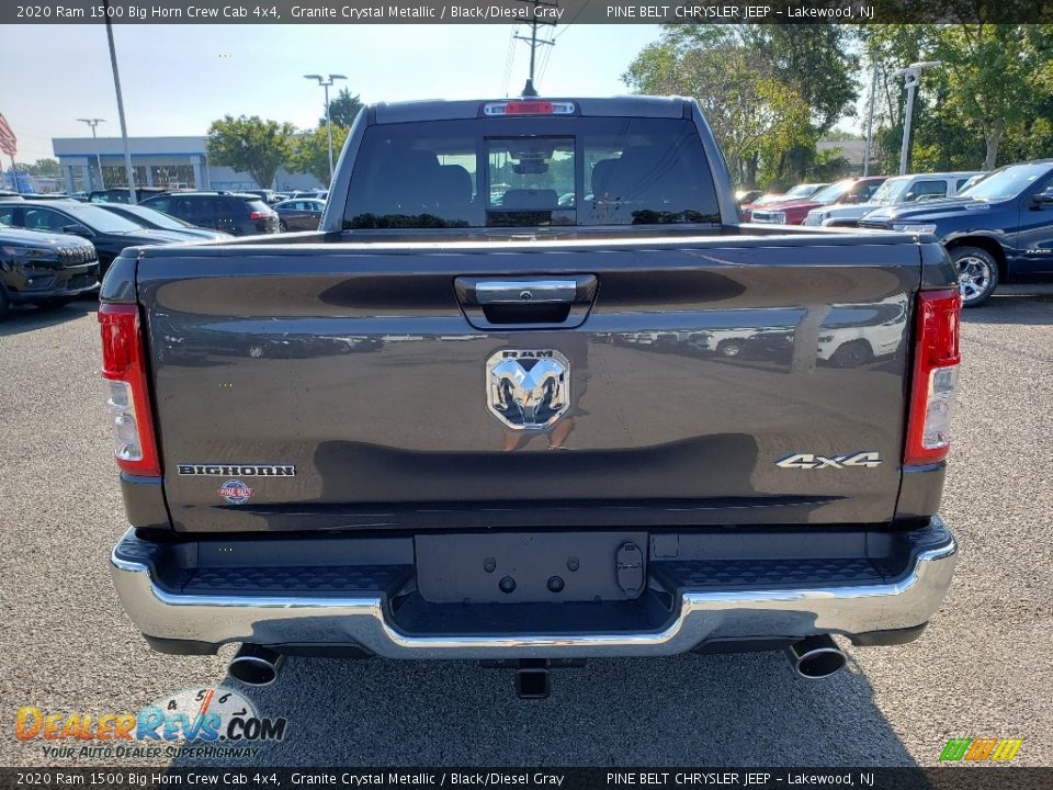 2020 Ram 1500 Big Horn Crew Cab 4x4 Granite Crystal Metallic / Black/Diesel Gray Photo #5