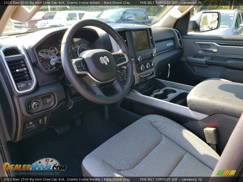 2020 Ram 1500 Big Horn Crew Cab 4x4 Granite Crystal Metallic / Black/Diesel Gray Photo #7