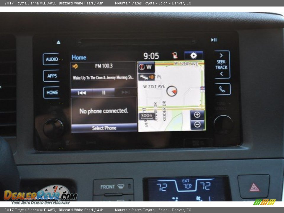 2017 Toyota Sienna XLE AWD Blizzard White Pearl / Ash Photo #11