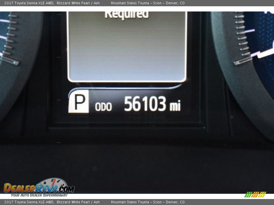2017 Toyota Sienna XLE AWD Blizzard White Pearl / Ash Photo #12