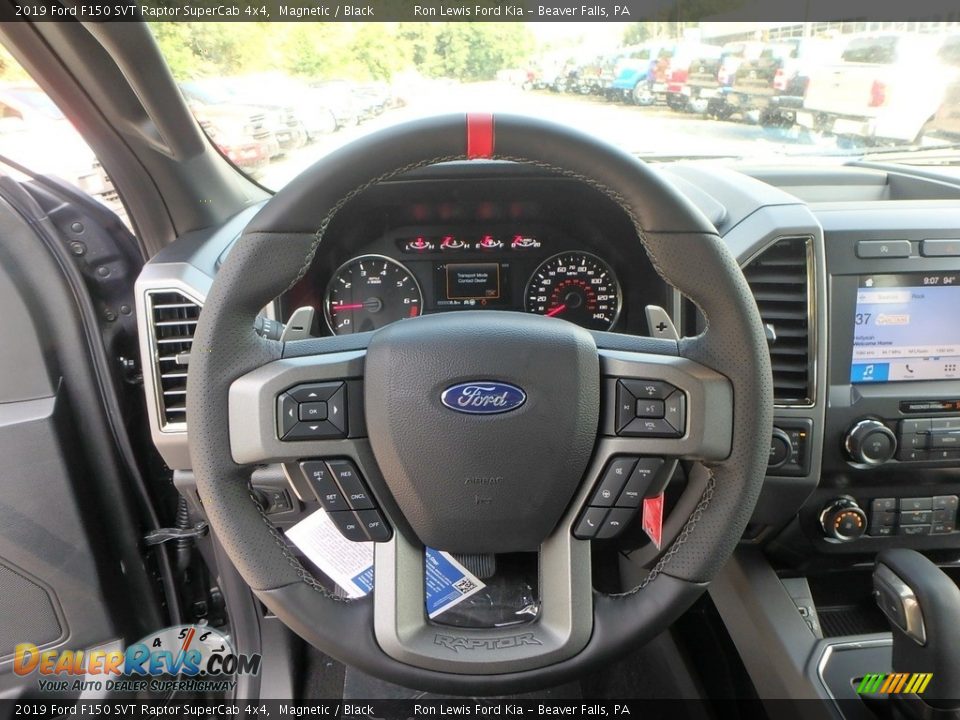 2019 Ford F150 SVT Raptor SuperCab 4x4 Steering Wheel Photo #17
