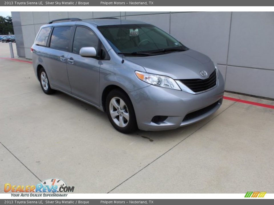 2013 Toyota Sienna LE Silver Sky Metallic / Bisque Photo #2