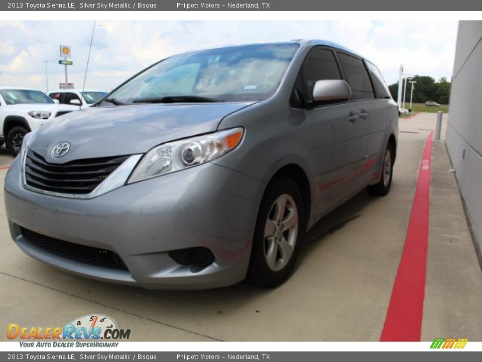 2013 Toyota Sienna LE Silver Sky Metallic / Bisque Photo #4