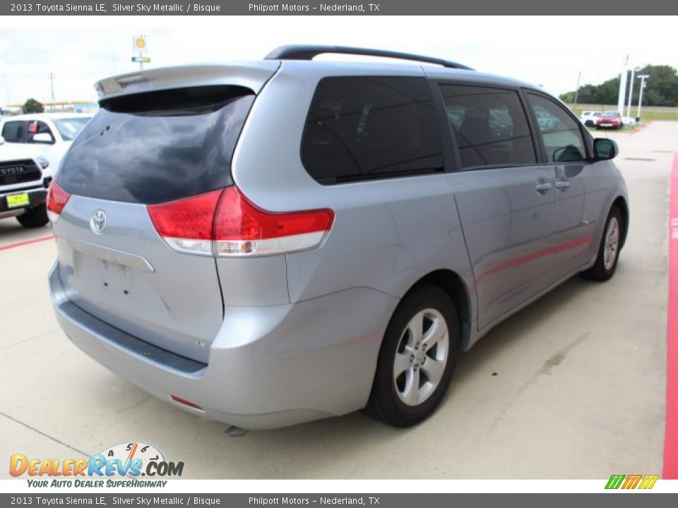 2013 Toyota Sienna LE Silver Sky Metallic / Bisque Photo #12