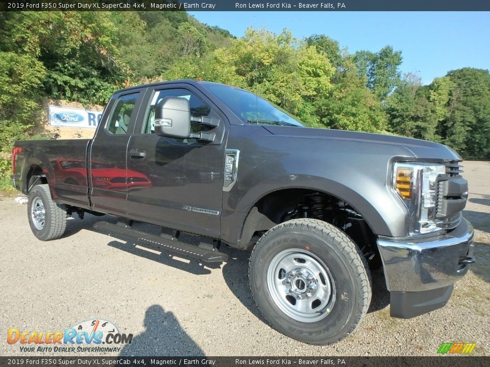2019 Ford F350 Super Duty XL SuperCab 4x4 Magnetic / Earth Gray Photo #8