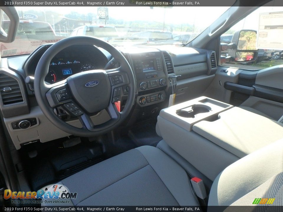 2019 Ford F350 Super Duty XL SuperCab 4x4 Magnetic / Earth Gray Photo #14