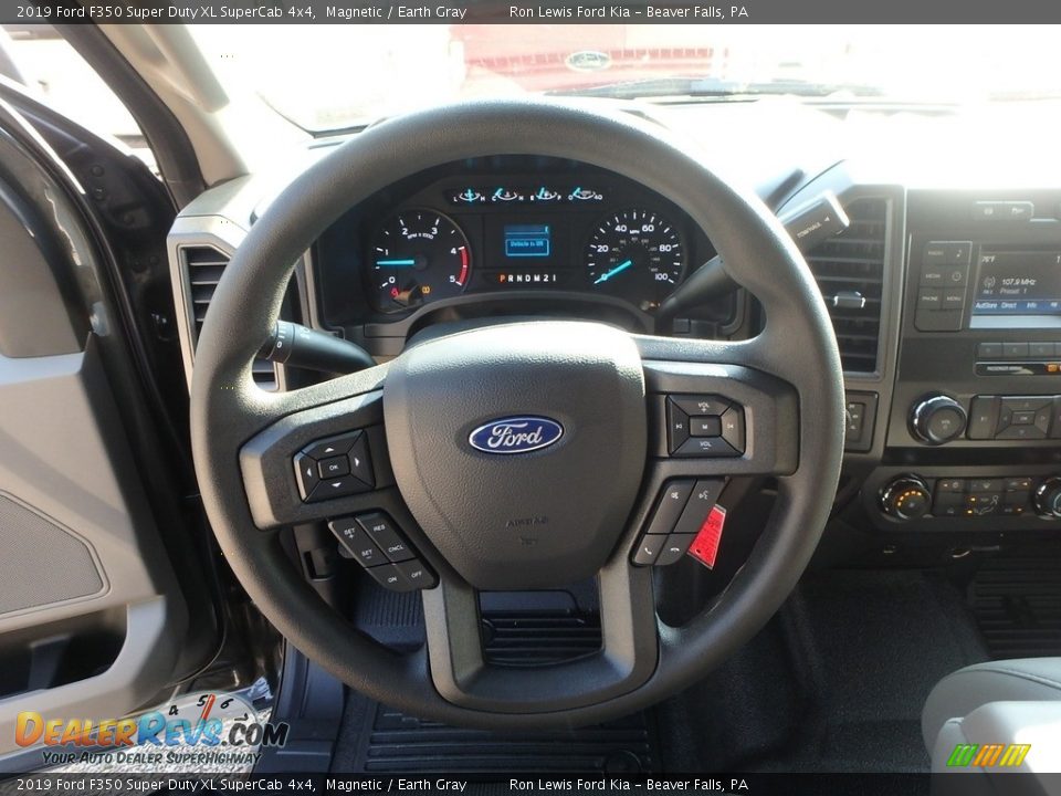 2019 Ford F350 Super Duty XL SuperCab 4x4 Magnetic / Earth Gray Photo #16