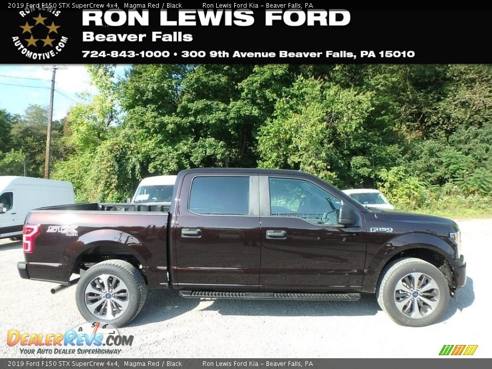 2019 Ford F150 STX SuperCrew 4x4 Magma Red / Black Photo #1