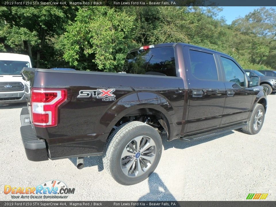 2019 Ford F150 STX SuperCrew 4x4 Magma Red / Black Photo #2