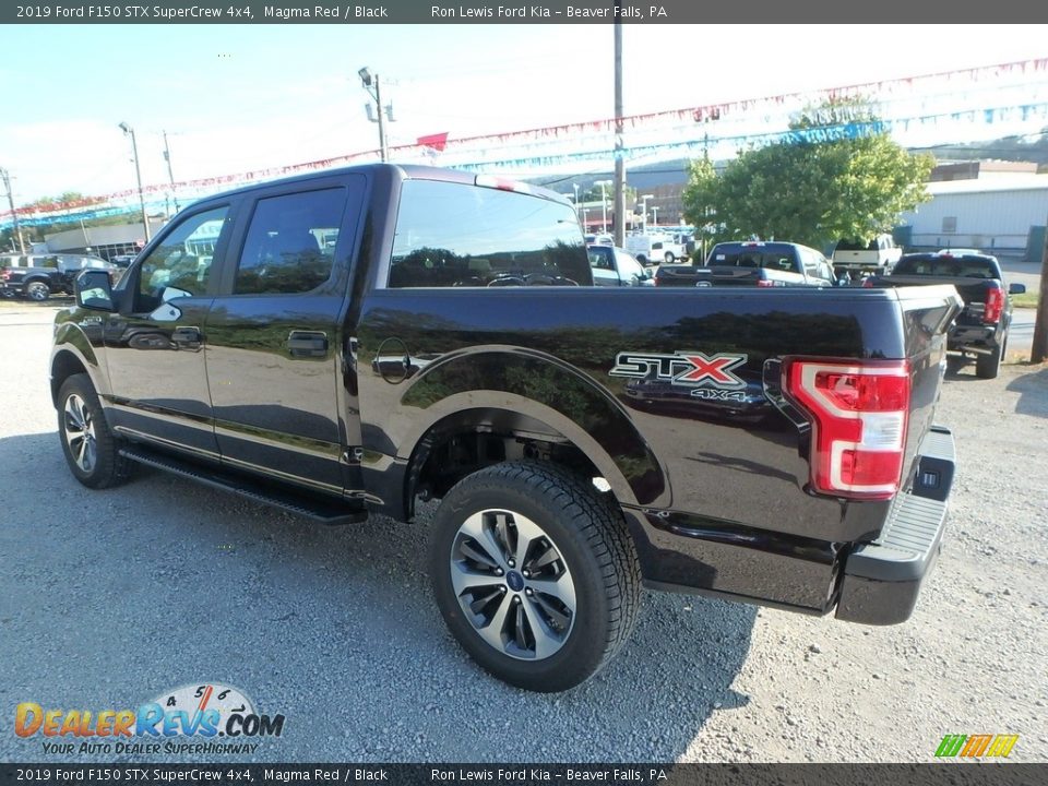 2019 Ford F150 STX SuperCrew 4x4 Magma Red / Black Photo #4