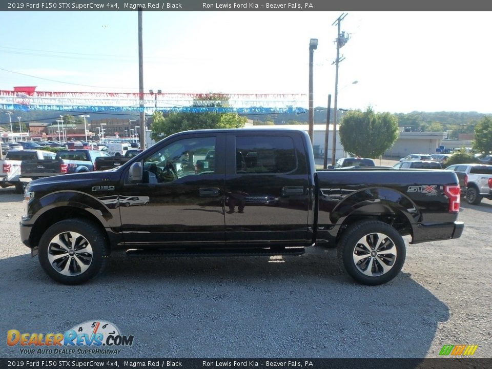 2019 Ford F150 STX SuperCrew 4x4 Magma Red / Black Photo #5