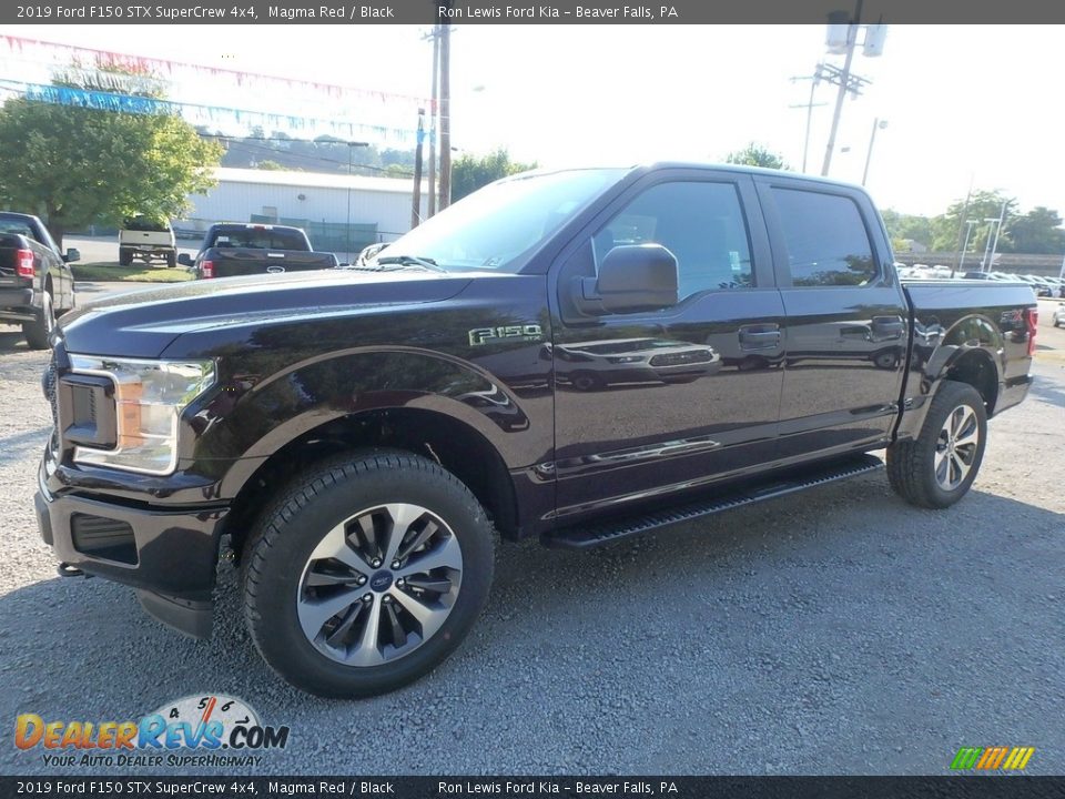 2019 Ford F150 STX SuperCrew 4x4 Magma Red / Black Photo #6