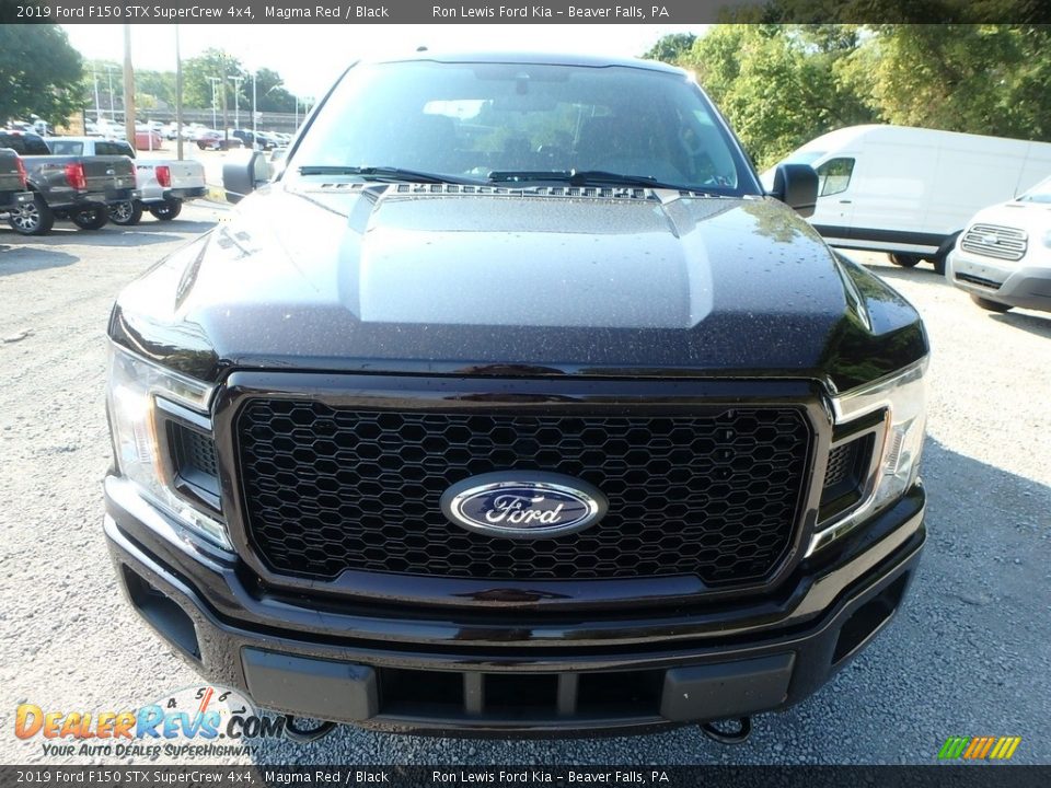 2019 Ford F150 STX SuperCrew 4x4 Magma Red / Black Photo #7