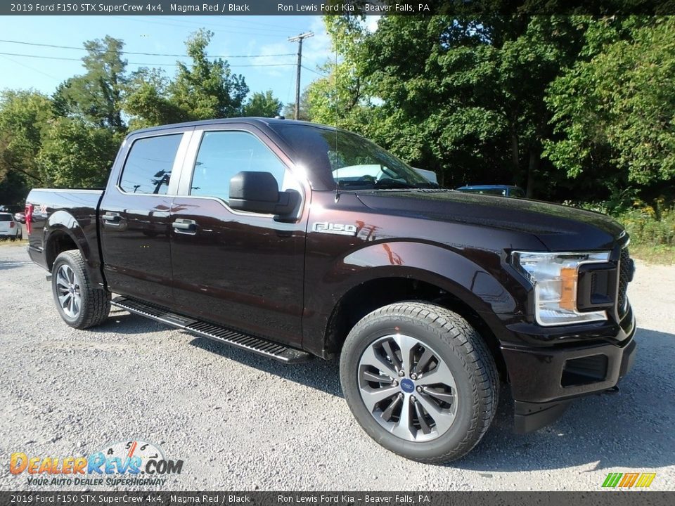 2019 Ford F150 STX SuperCrew 4x4 Magma Red / Black Photo #8