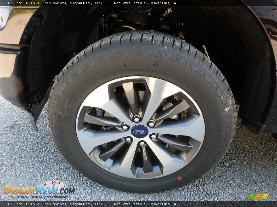 2019 Ford F150 STX SuperCrew 4x4 Magma Red / Black Photo #9