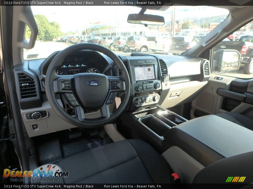 2019 Ford F150 STX SuperCrew 4x4 Magma Red / Black Photo #14