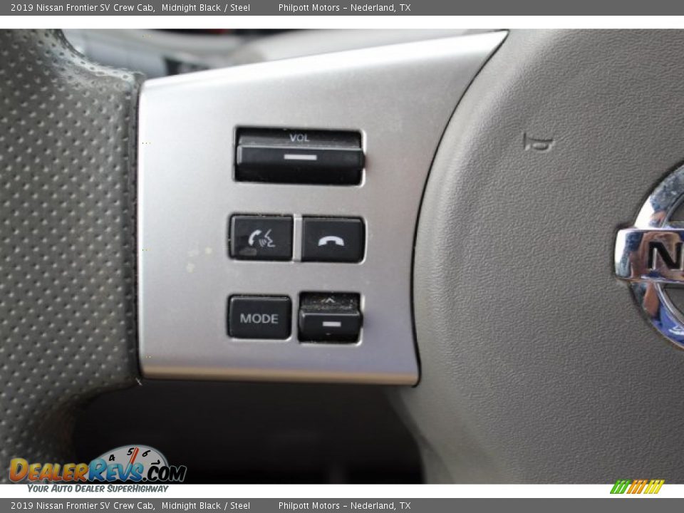 2019 Nissan Frontier SV Crew Cab Midnight Black / Steel Photo #12