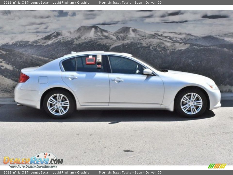 2012 Infiniti G 37 Journey Sedan Liquid Platinum / Graphite Photo #2