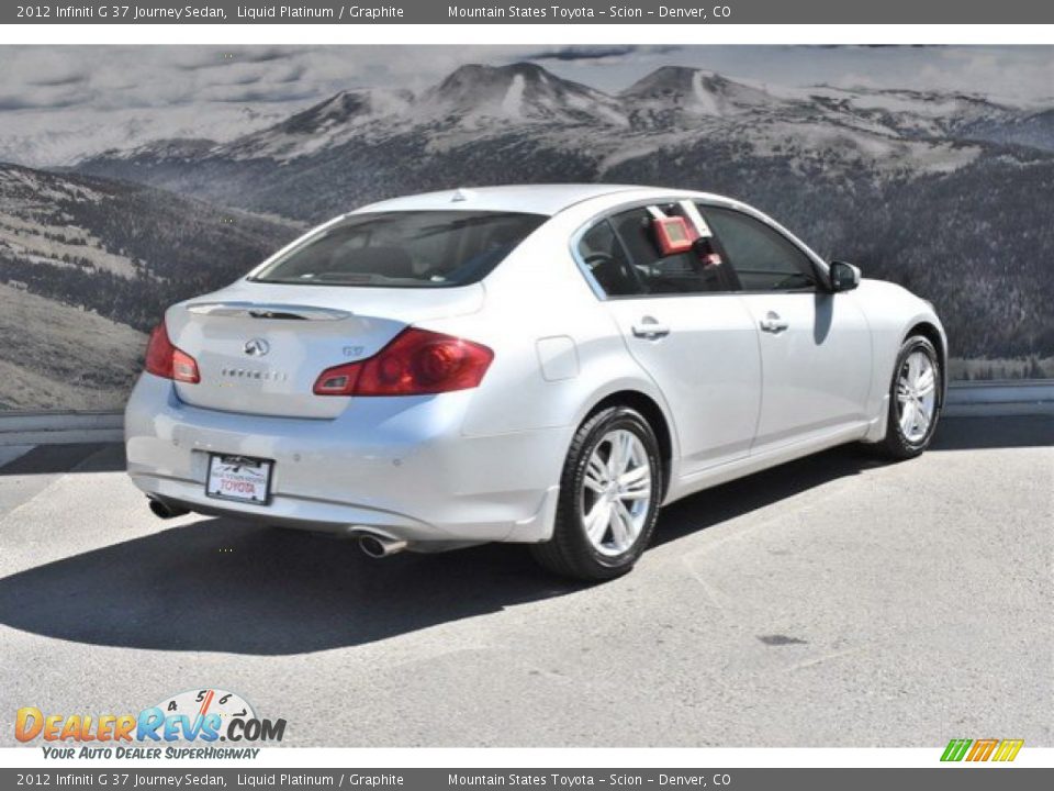 2012 Infiniti G 37 Journey Sedan Liquid Platinum / Graphite Photo #3