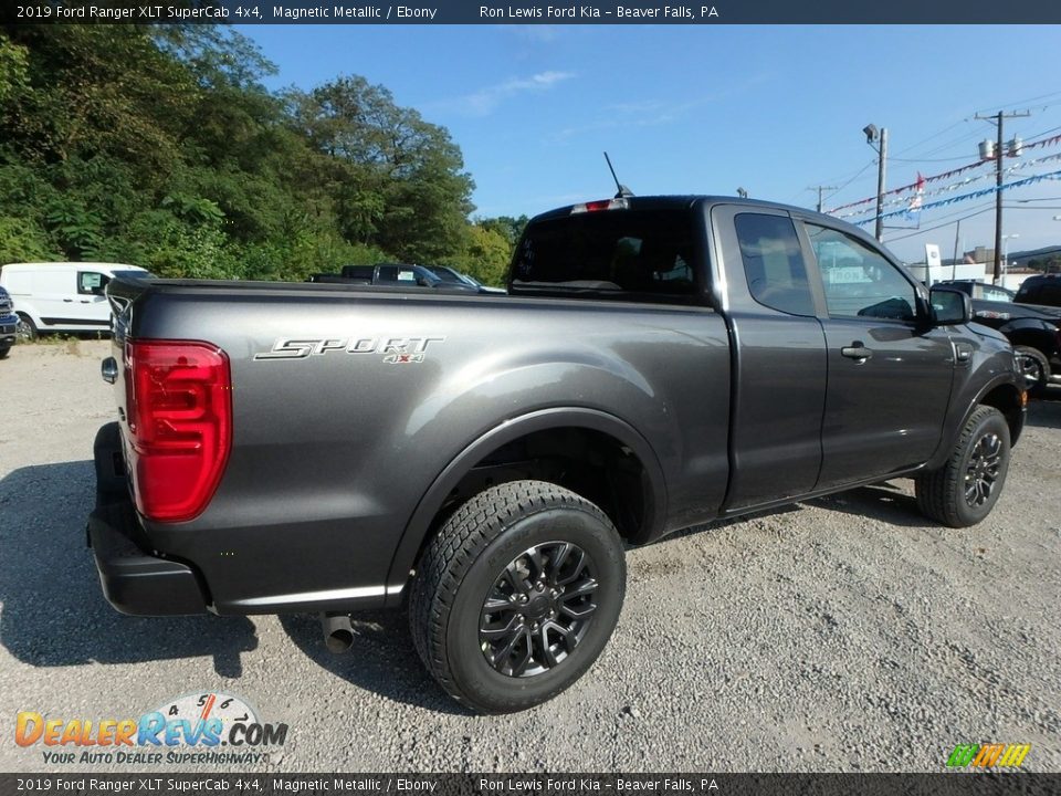 2019 Ford Ranger XLT SuperCab 4x4 Magnetic Metallic / Ebony Photo #2