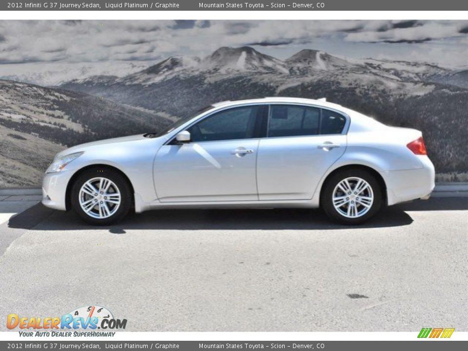 2012 Infiniti G 37 Journey Sedan Liquid Platinum / Graphite Photo #6