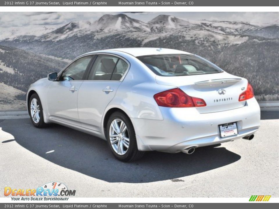 2012 Infiniti G 37 Journey Sedan Liquid Platinum / Graphite Photo #7