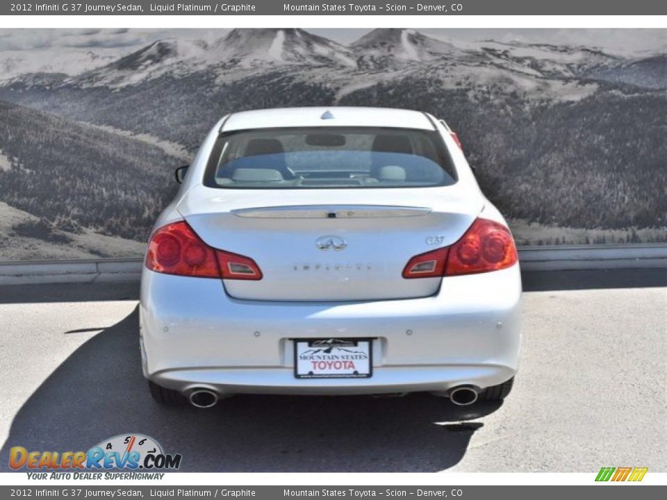 2012 Infiniti G 37 Journey Sedan Liquid Platinum / Graphite Photo #8