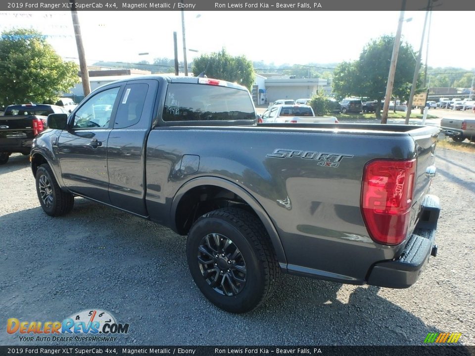 2019 Ford Ranger XLT SuperCab 4x4 Magnetic Metallic / Ebony Photo #4