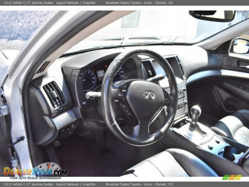 2012 Infiniti G 37 Journey Sedan Liquid Platinum / Graphite Photo #10