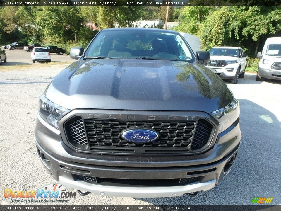 2019 Ford Ranger XLT SuperCab 4x4 Magnetic Metallic / Ebony Photo #7