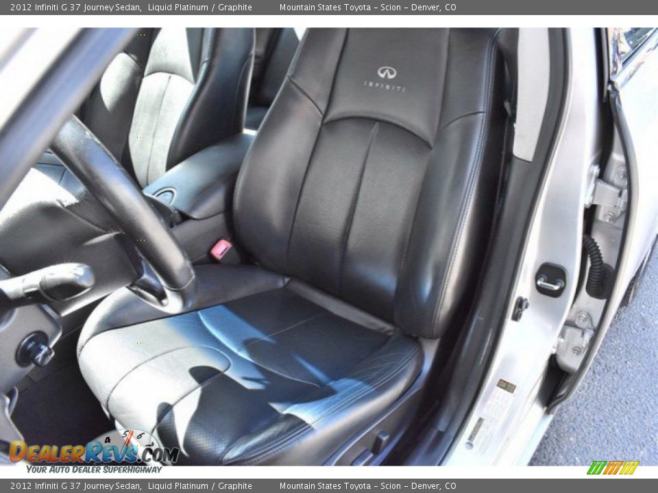 2012 Infiniti G 37 Journey Sedan Liquid Platinum / Graphite Photo #12