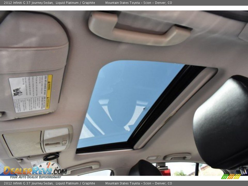 2012 Infiniti G 37 Journey Sedan Liquid Platinum / Graphite Photo #14