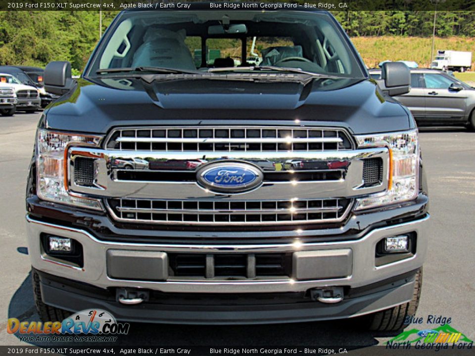 2019 Ford F150 XLT SuperCrew 4x4 Agate Black / Earth Gray Photo #8