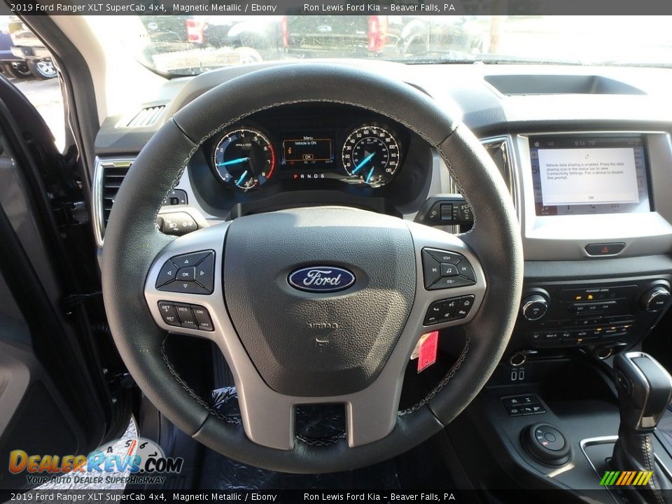 2019 Ford Ranger XLT SuperCab 4x4 Magnetic Metallic / Ebony Photo #16