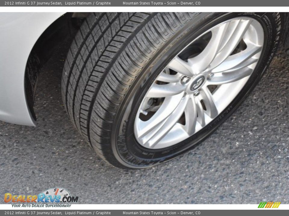 2012 Infiniti G 37 Journey Sedan Liquid Platinum / Graphite Photo #29