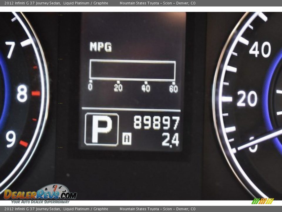 2012 Infiniti G 37 Journey Sedan Liquid Platinum / Graphite Photo #30