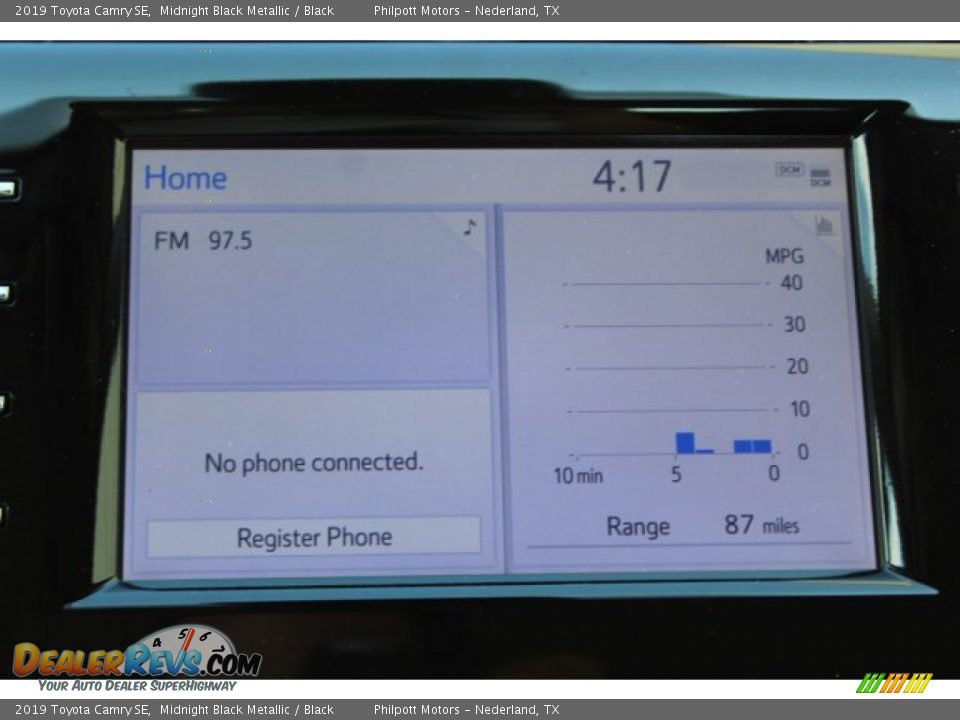 2019 Toyota Camry SE Midnight Black Metallic / Black Photo #16