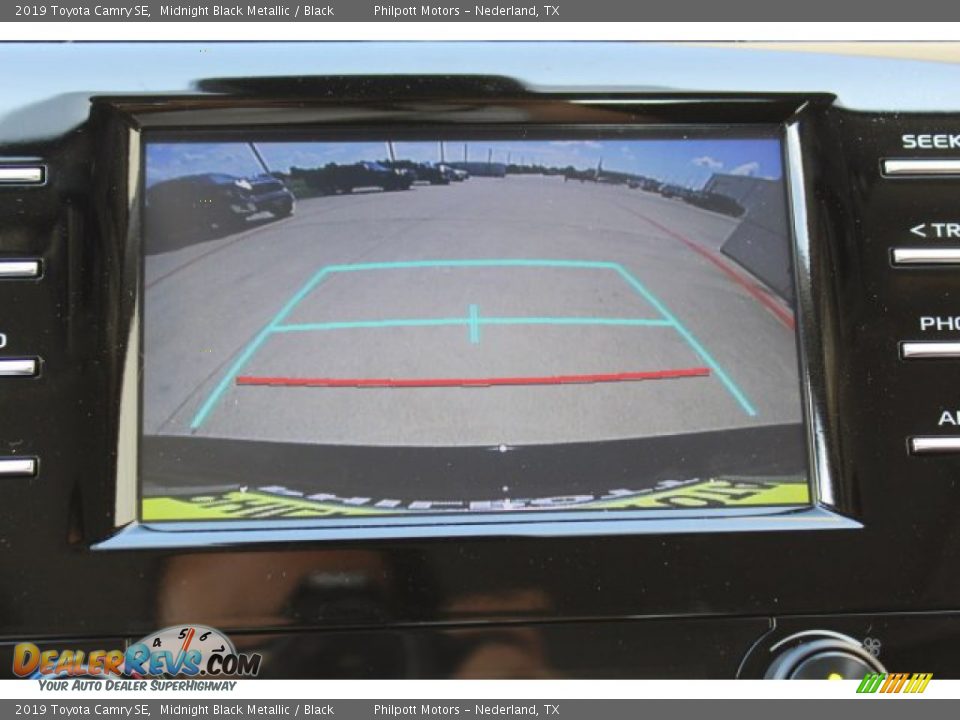 2019 Toyota Camry SE Midnight Black Metallic / Black Photo #18