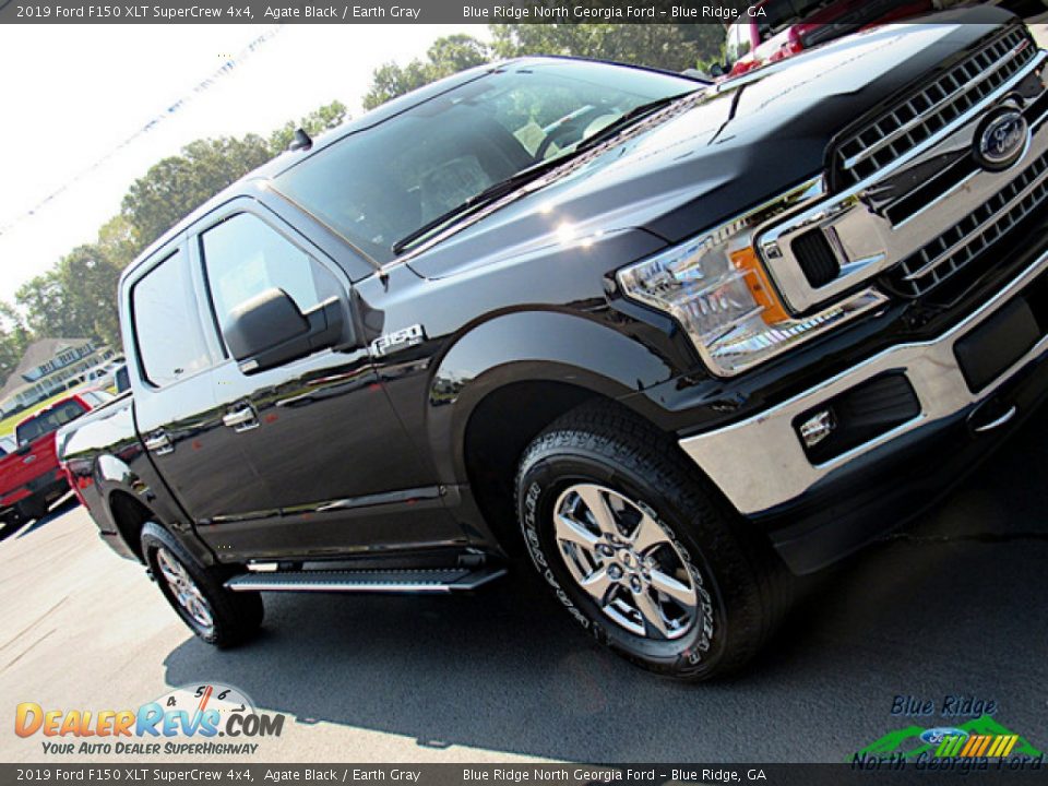 2019 Ford F150 XLT SuperCrew 4x4 Agate Black / Earth Gray Photo #33