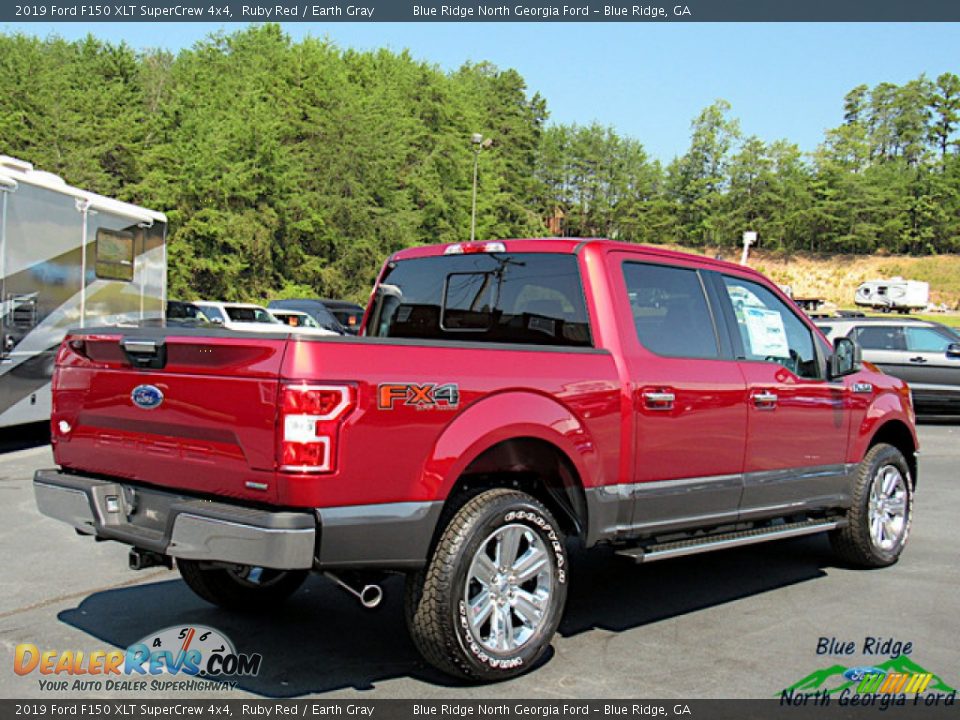 2019 Ford F150 XLT SuperCrew 4x4 Ruby Red / Earth Gray Photo #5