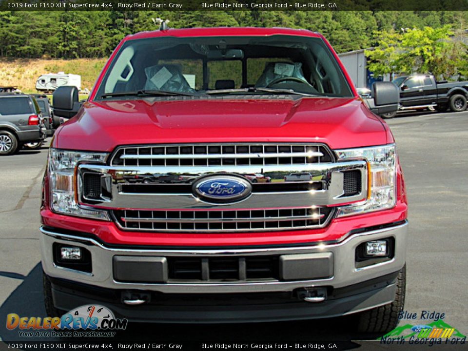 2019 Ford F150 XLT SuperCrew 4x4 Ruby Red / Earth Gray Photo #8
