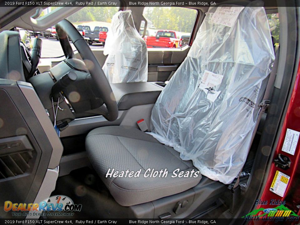 2019 Ford F150 XLT SuperCrew 4x4 Ruby Red / Earth Gray Photo #10