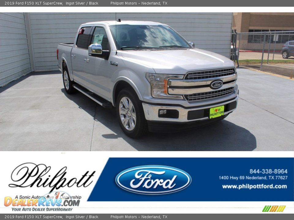 2019 Ford F150 XLT SuperCrew Ingot Silver / Black Photo #1